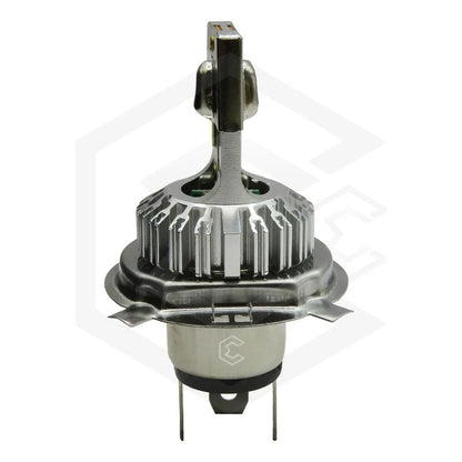Foco Moto H4 12 Led Csp Alta Intensidad Cuerpo Metal 9000 T H4