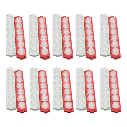 10 Módulos 12 Leds Código 3 Funciones Grúa Torrera 6w