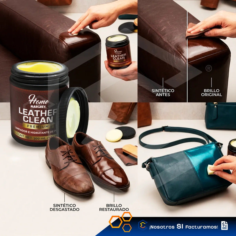 3 Limpiador E Hidratante De Piel Leather Clean Premium 300gr