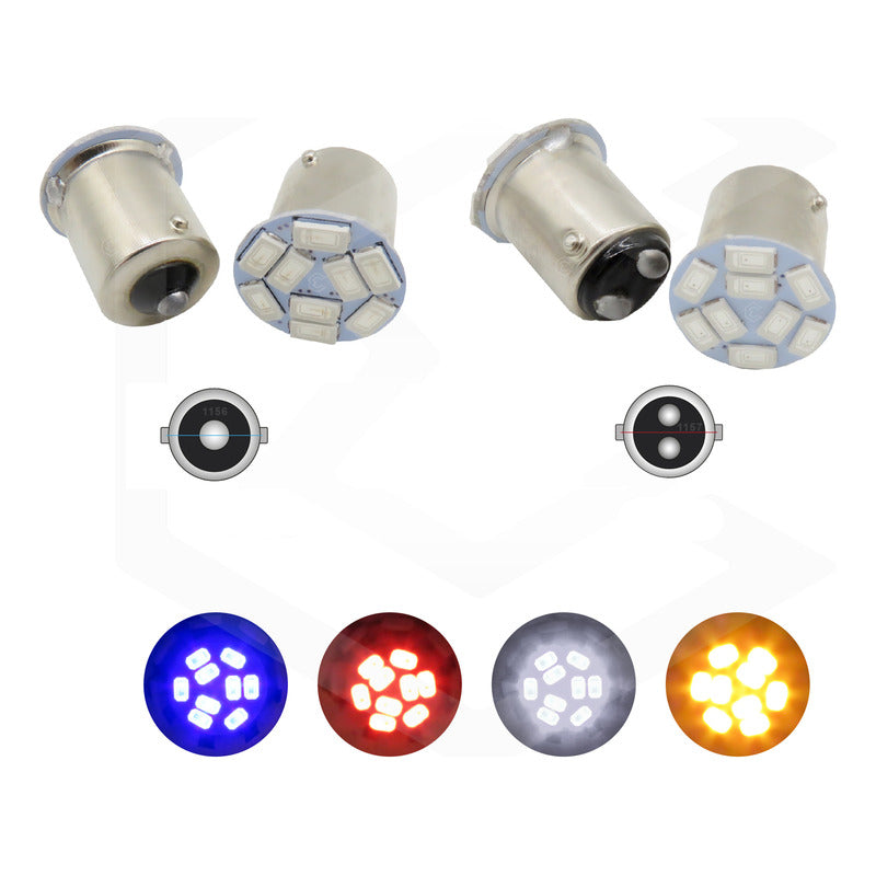 10 Focos 9 Leds 1157 1034 1156 1141 Direccional Reversa Stop