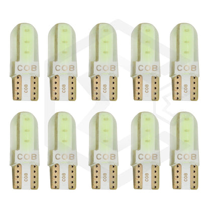 Kit 5 Pares Focos Led Cob Grande Pellizco T10 Silicon Auto
