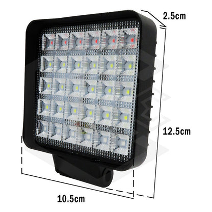 Par De Faros 30 Leds 9-30v Luz Blanca/rojo/azul 6 Funciones