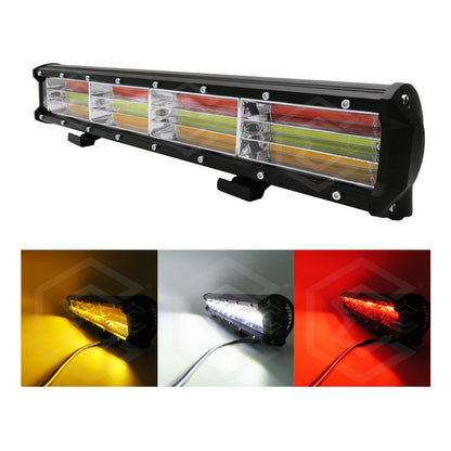 Barra Led 17.5'' Multicolor Fijo 4 Funcion Estrobo 12-24 4x4