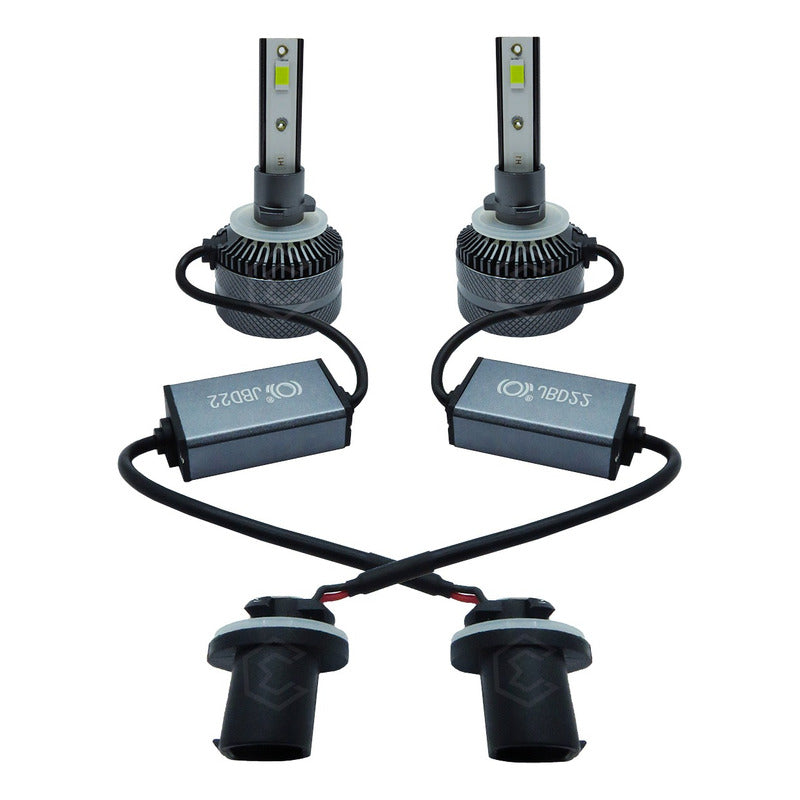 Kit Focos 880 12 Led Csp 9-30v 33.9w Reales Alta Baja 8000lm 880