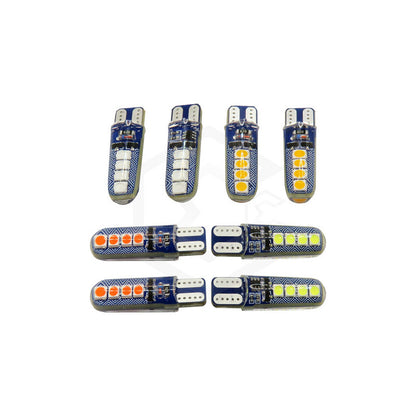 Kit 10 Focos Pellizco T10 8 Led Codigos 3 Funciones 12v T