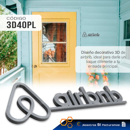 5 Letreros Airbnb Ideal Para Anfitriones Viajes Impreso 3d