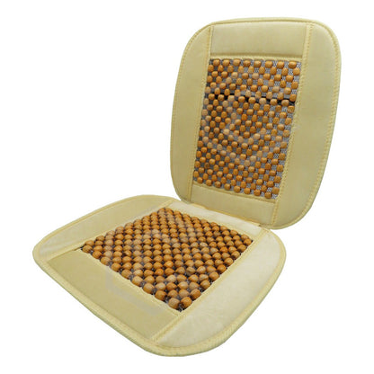 Respaldo Universal Asiento Bolitas De Madera Color A Elegir