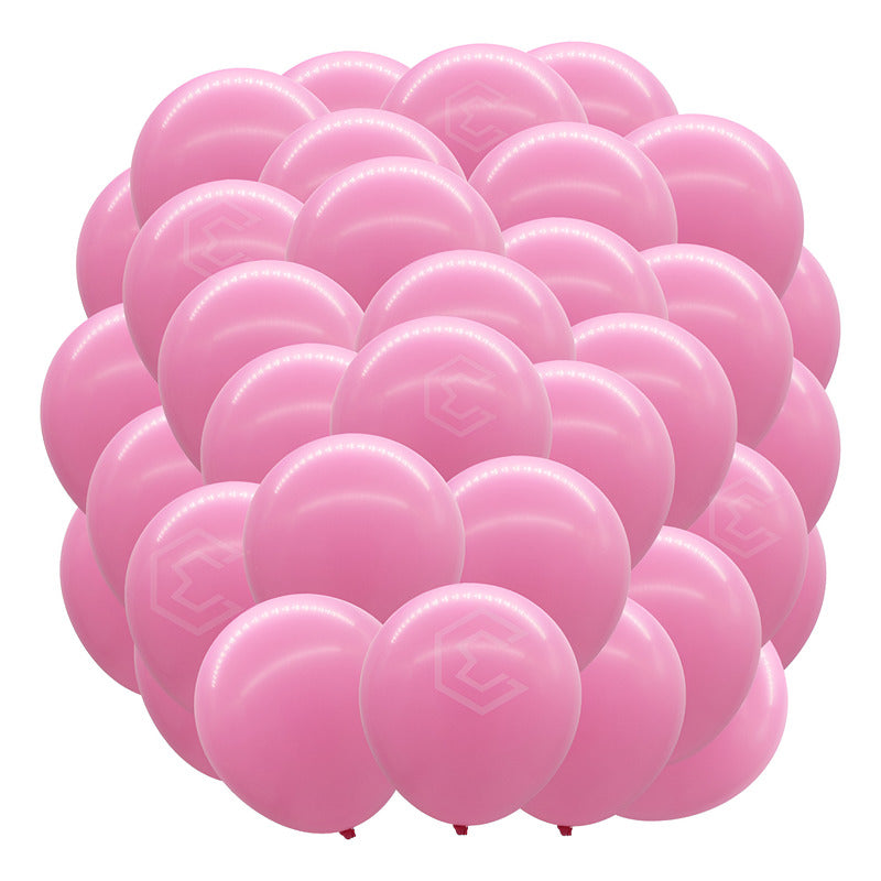 Bolsa 25 Globos Rosa Claro Brillosos #18 Fiestas Bodas Latex Rosa Claro Brilloso