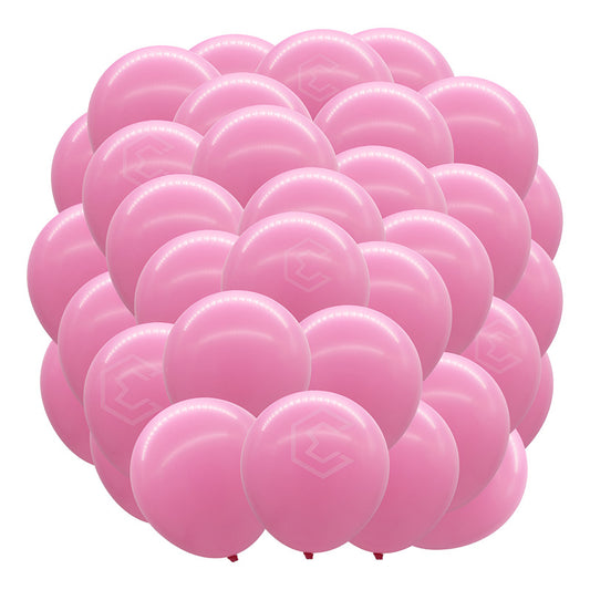 Bolsa 25 Globos Rosa Claro Brillosos #18 Fiestas Bodas Latex Rosa Claro Brilloso