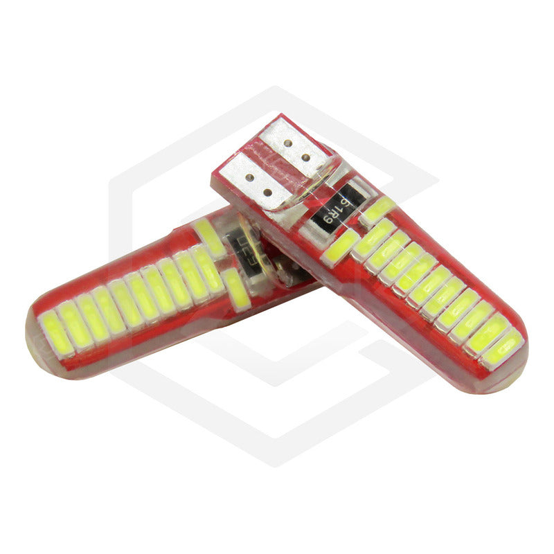 Kit 10 Focos De Pellizco T10 W5w 24 Leds Canbus 12v Fijo