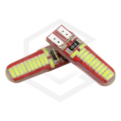 Kit 10 Focos De Pellizco T10 W5w 24 Leds Canbus 12v Fijo