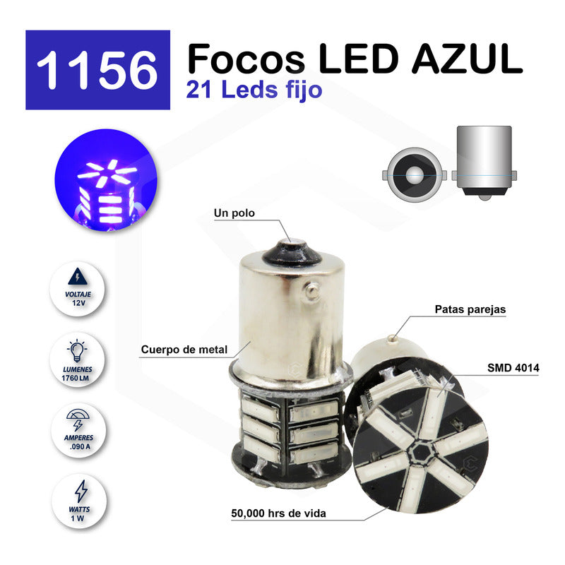 2 Focos 3157 1156 1157 7440 7443 1176 21 Leds Fijo Par Focos