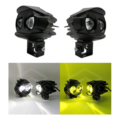 Faros Ovalado Bicolor 3 Funciones 12 Led 5500lm 25w 12-24v