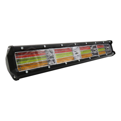 Barra Led 17.5'' Multicolor Fijo 4 Funcion Estrobo 12-24 4x4