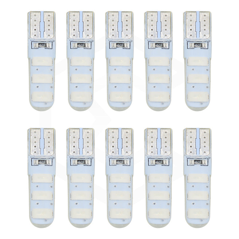 Kit De 10 Focos De Pellizco T10 6 Gel Leds Smd Alta Potencia