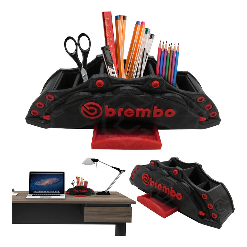 Porta Lápices Organizador Escritorio Brembo Caliper 3d Petg