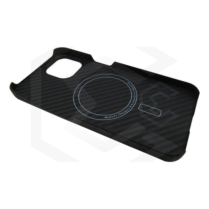 Funda Case De iPhone 13-14 Fibra De Carbono 100% Real