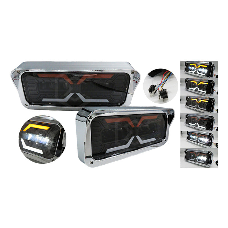 Par Faros Unidad Principal Kenworth T800 T600 Freightliner Ambos Lados