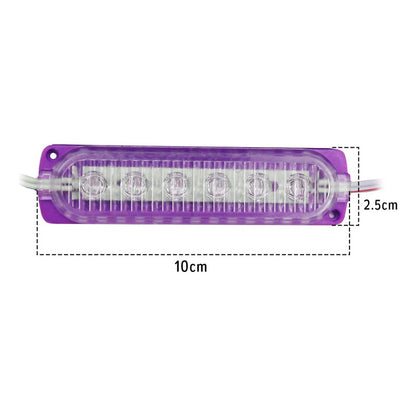 20 Módulos 6 Led Acrilico Alta Intensidad Color A Elegir 12v
