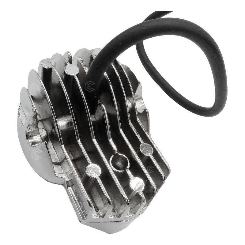 2 Faros Universal Calavera 12 Leds 3 Funciones Fijo 12-24v