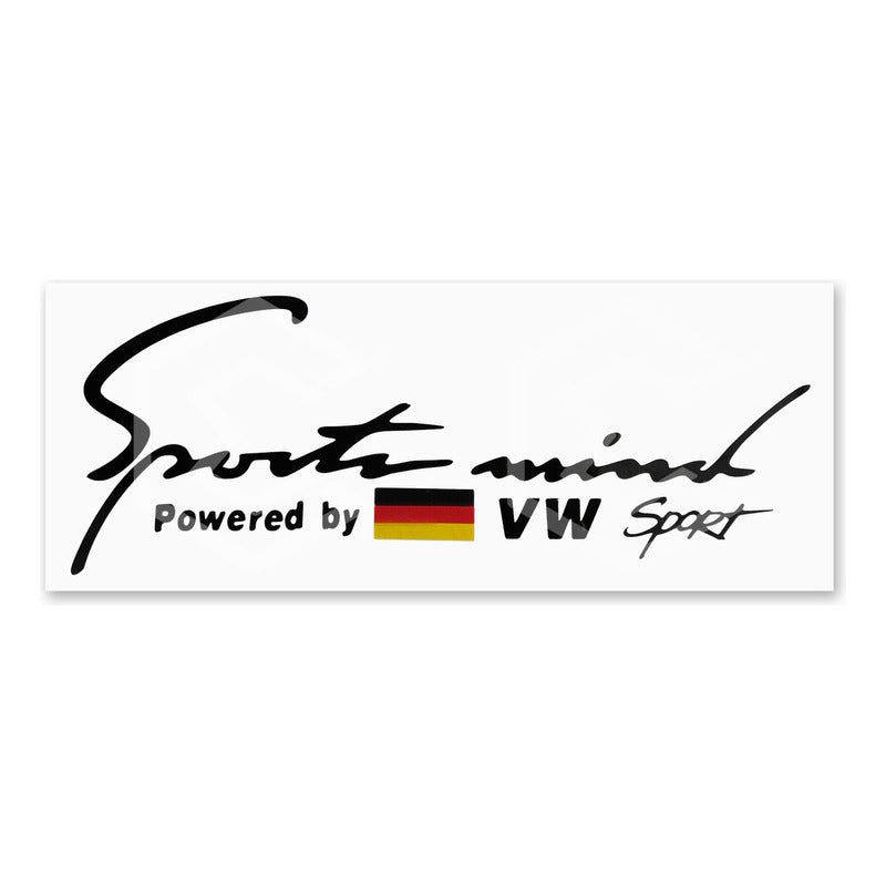 10 Calcomanía Sport Mind Vw Sticker Vinil Auto Moto 25x10cm