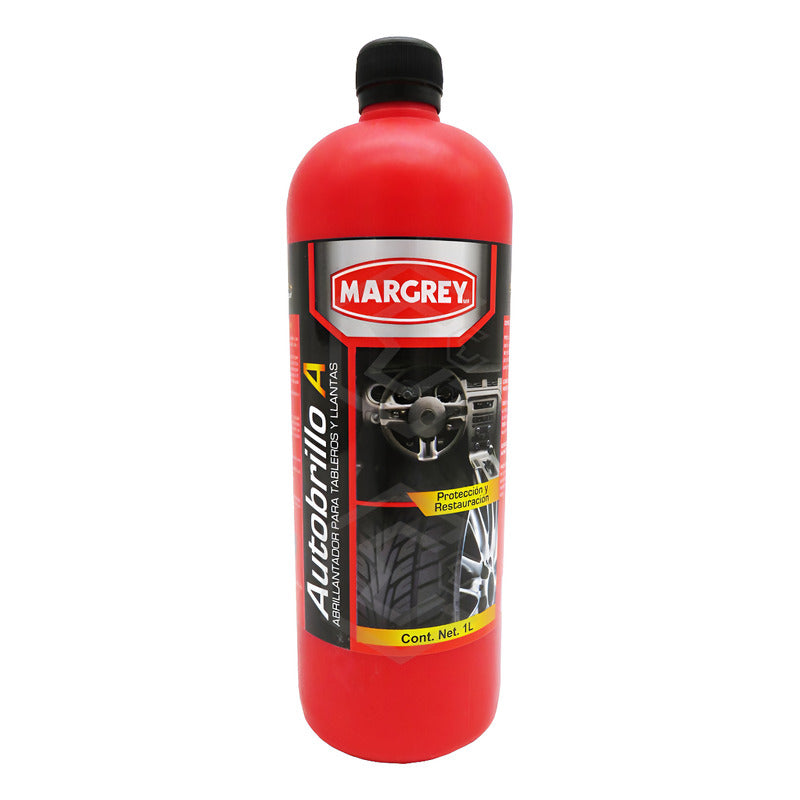 Autobrillo A 1l Abrillanta Protege Tablero Llanta Margrey Blanco
