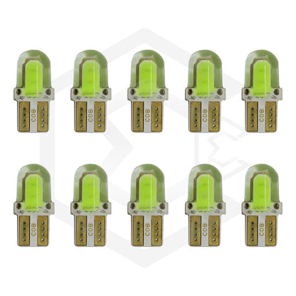 Kit 5 Pares  Focos Led Cob Pellizco T10 Silicon Auto Moto