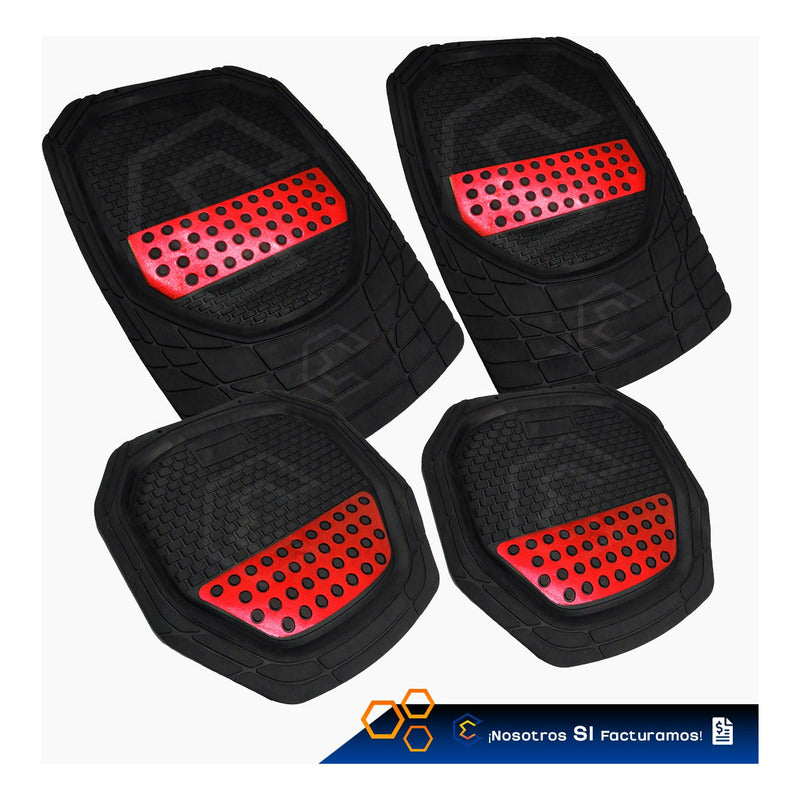 Tapete Tipo Charola Uso Rudo Auto Camioneta Juego 4 Piezas