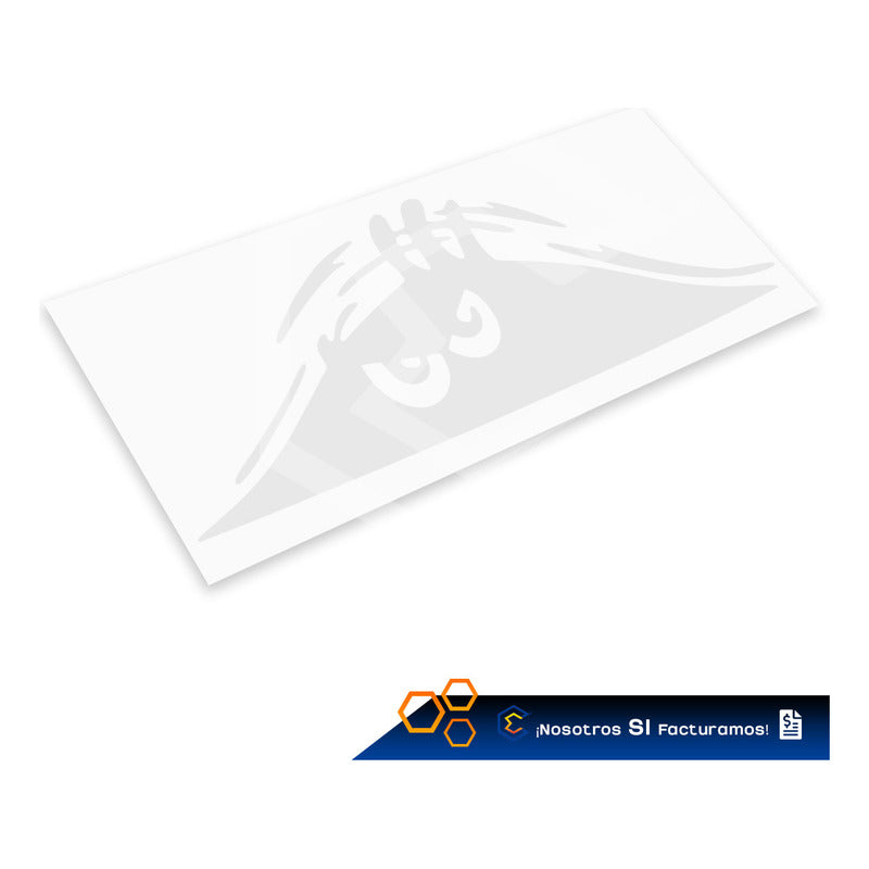 10 Calcomanía Sombra Fantasma Sticker Vinil Auto Moto 25x10