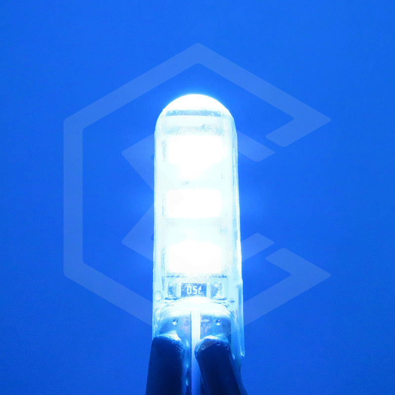 Par De Focos De Pellizco T10 6 Gel Leds Smd Alta Potencia