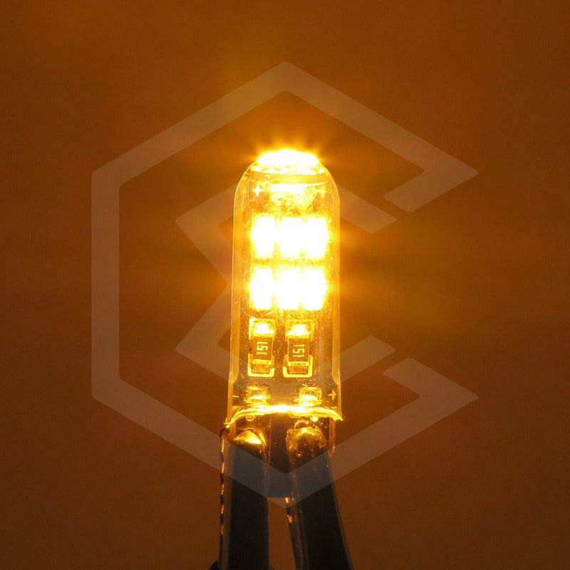 Par Focos De Pellizco T10 15 Leds Encapsulado