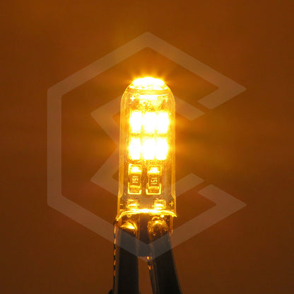 Par Focos De Pellizco T10 15 Leds Encapsulado