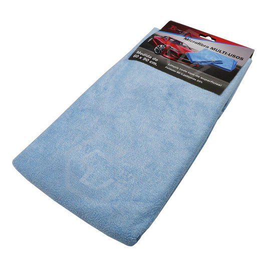 100 Paño Toalla Microfibra Multiuso Ultra Absorbente 60x90cm Azul