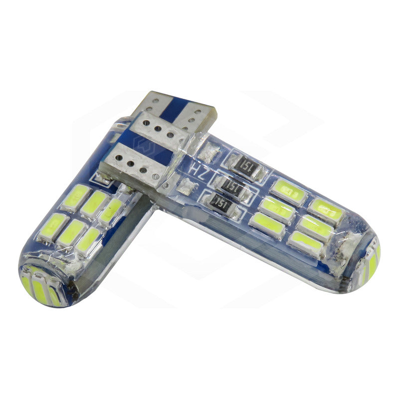 Par Focos De Pellizco T10 15 Leds Encapsulado