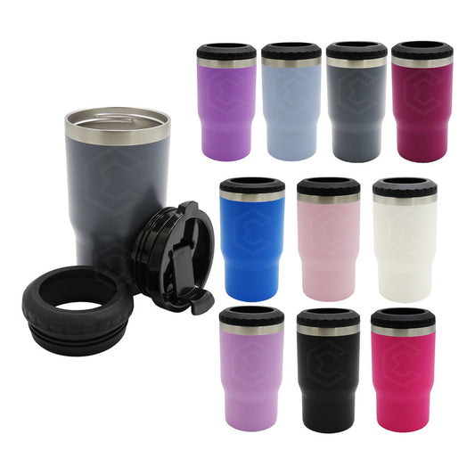 Termo Porta Latas Personalizado Nombre O Logo Láser 420ml