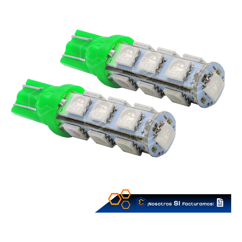 Par De Focos Pellizco 13 Leds 5050 T10-158 Cuartos Stop 12v