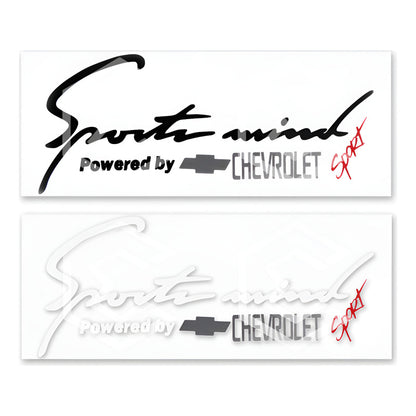 2 Calcomanía Sport Mind Chevrolet Sticker Vinil Auto Moto 25