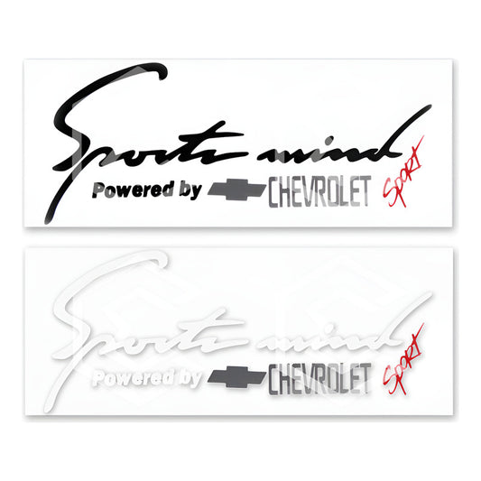 2 Calcomanía Sport Mind Chevrolet Sticker Vinil Auto Moto 25