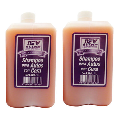 2 Shampoo Para Auto Con Cera Excelente Brillo 1 Litro