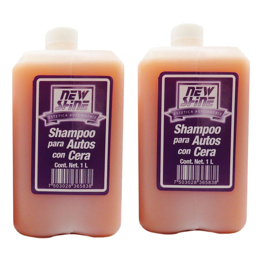 2 Shampoo Para Auto Con Cera Excelente Brillo 1 Litro