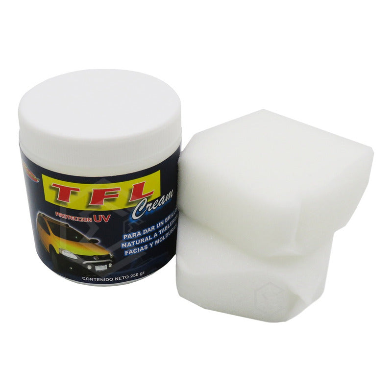 Crema Abrillantadora Tablero Facias Moldura Protección 250gr Blanco
