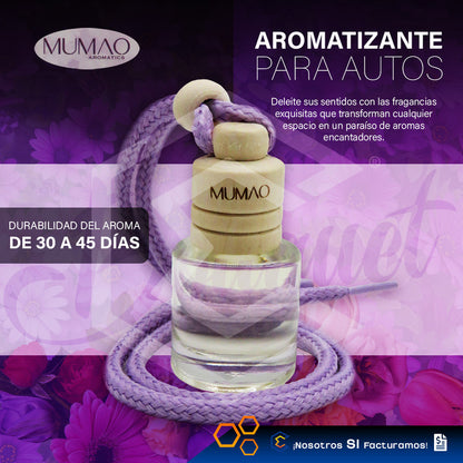 2 Aromatizante Colgante Botella 8ml Auto Casa Ambiente Mumao