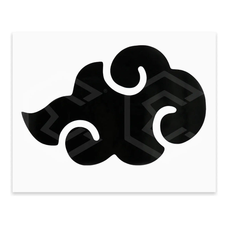 Calcomanía Nube Akatsuki Naruto Negro Sticker Vinil Auto 15c