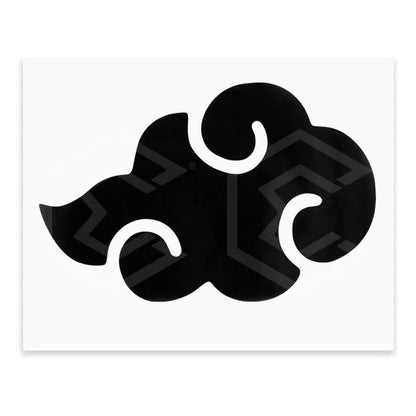 Calcomanía Nube Akatsuki Naruto Negro Sticker Vinil Auto 15c