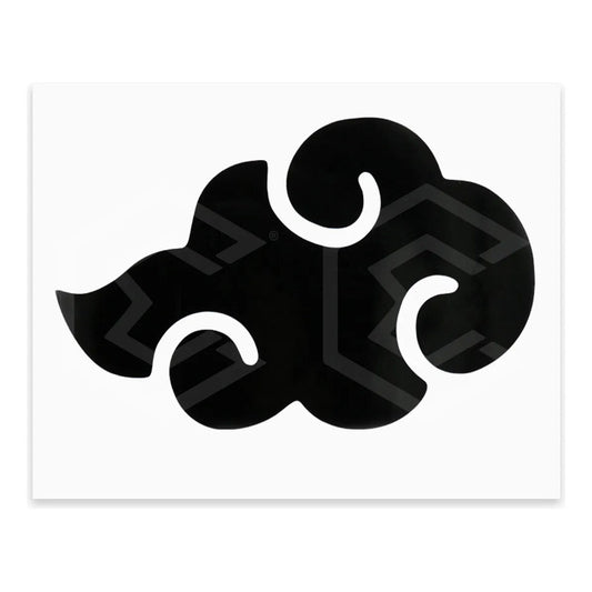 2 Calcomanía Nube Akatsuki Naruto Negro Sticker Vnl Auto 15c