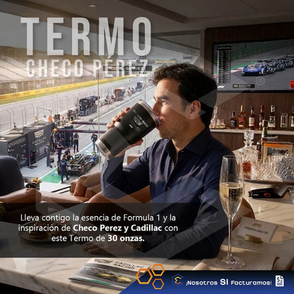 Vaso Termo Checo Pérez Fórmula 1 Láser Acero Inoxidable 30oz Negro Vaso Termo Checo Pérez Fórmula 1 Láser Acero Inoxidable 30oz