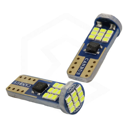 Par De Focos De Pellizco T10 Canbus Super Potente 27 Leds 12