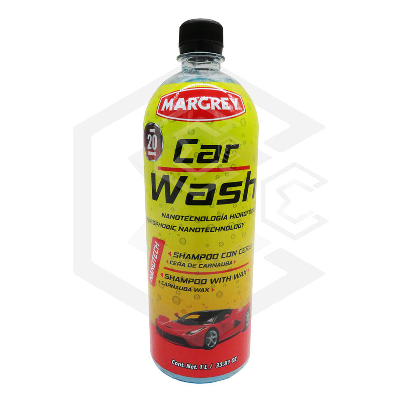 Shampoo Para Vehículo Margrey Shampoo Con Cera Carnauba Auto