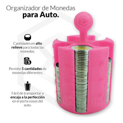 1 Porta Monedas Porta Vasos Auto Con Contador Taxi Uber Didi