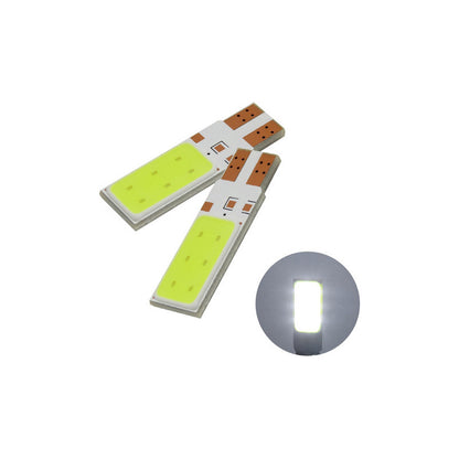 Par De Focos Pellizco T10 Led Cob Luz Interior Placa 12v